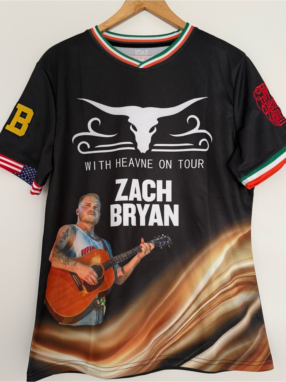ZACH BRYAN BOOTLEG IRELAND SOCCER JERSEY
